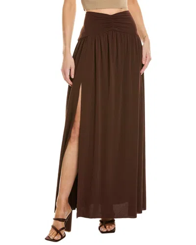 Bec & Bridge Myla Maxi Skirt In Brown