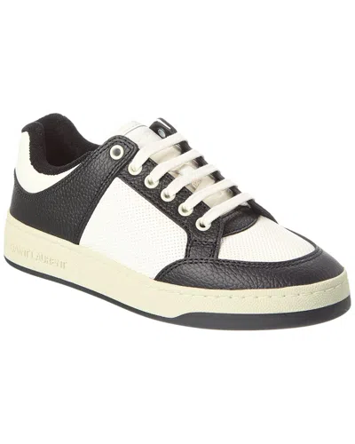 Saint Laurent Sl/61 Leather Sneaker In White