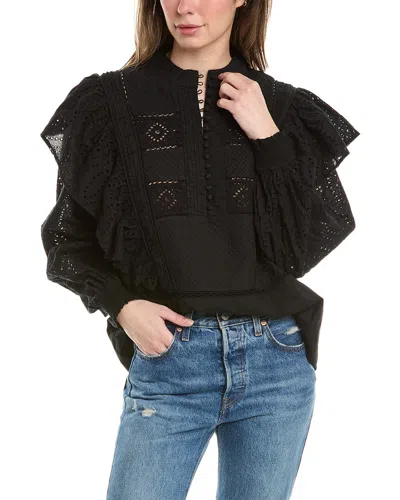 Allsaints Aubrey Top In Black