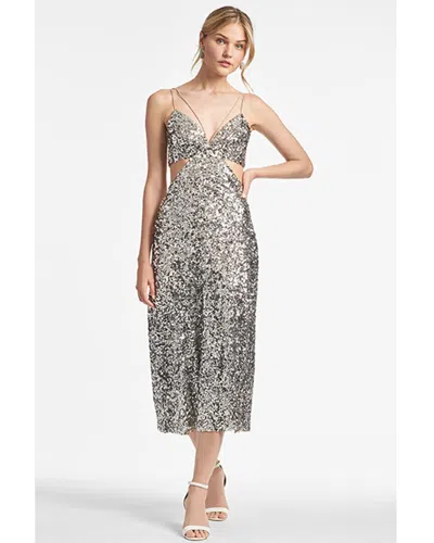 Sachin & Babi Roux Maxi Dress In Silver