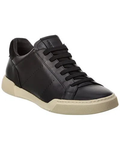 Vince Mercer-b Leather Sneaker In Black