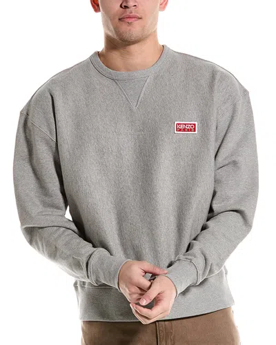Kenzo Crewneck Oversized Sweatshirt In Grey
