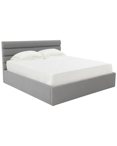 Safavieh Couture Jaybella Low Profile Tufted Bed In Gray