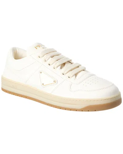 Prada Leather Sneaker In White