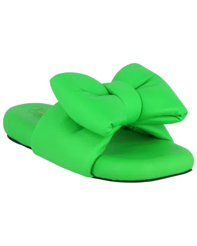 Off-white Nappa Extra Padded Slipper Woman Sandals Green Size 10 Calfskin