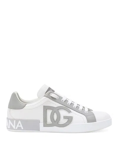 Dolce & Gabbana Portofino Sneakers In White