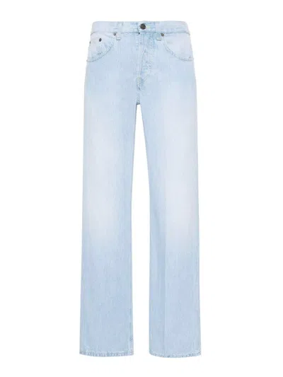 Dondup Jacklyn Mid-rise Wide-leg Jeans In Blue