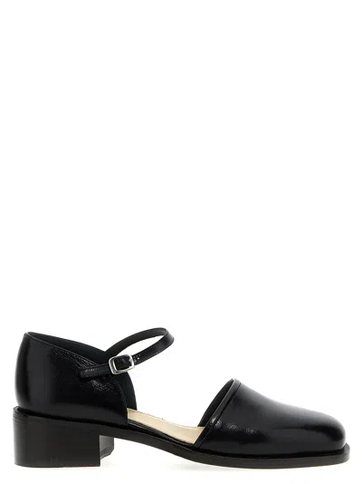 Lemaire Mary Jane Leather Pumps Black