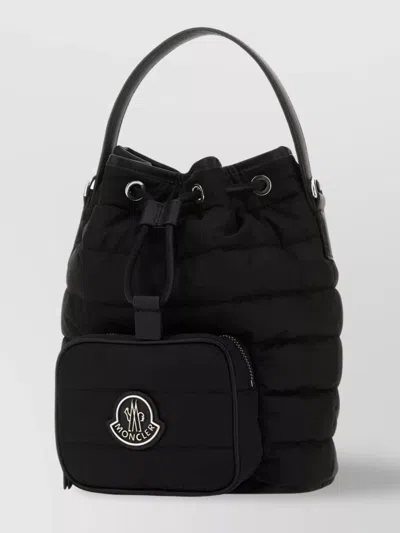 Moncler Quilted Bucket Bag With Front Zip Pocket