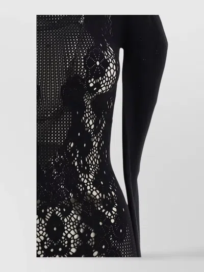 Wolford Flower Lace Full-length Jumpsuit In Black