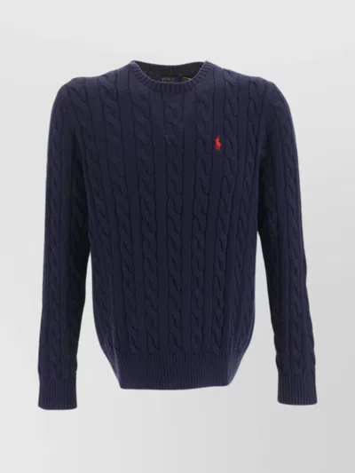 Polo Ralph Lauren Cotton-knit Sweater In Blue