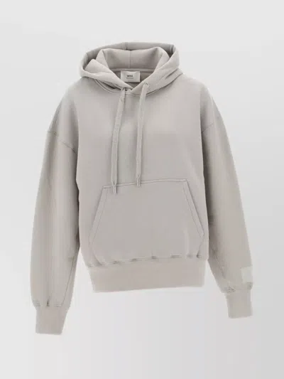 Ami Alexandre Mattiussi Hoodie In Grey