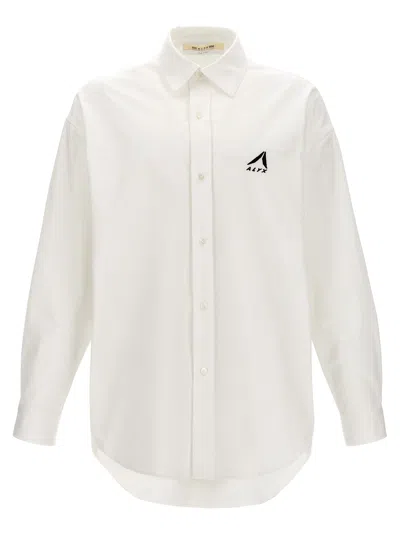 1017 Alyx 9 Sm Oversized Logo Shirt, Blouse White
