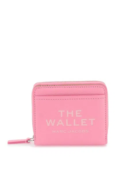 Marc Jacobs The Leather Mini Compact Wallet In Pink