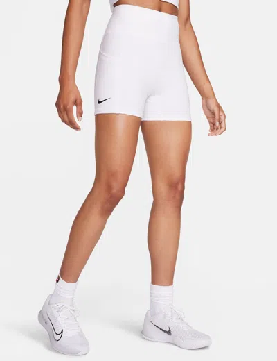 Nike Women's Court Advantage Dri-fit Tennis Shorts In White