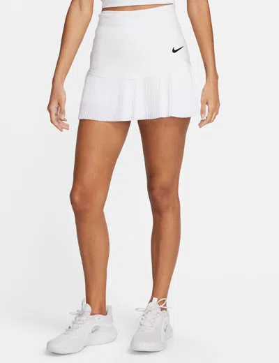 Nike Advantage Dri-fit Tennis Skirt In White