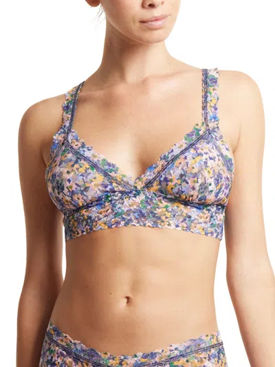 Hanky Panky Printed Signature Lace Crossover Bralette In Multicolor