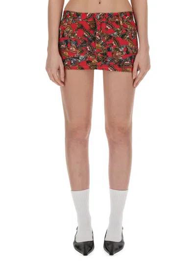 Vivienne Westwood Mini Skirt In Multicolour