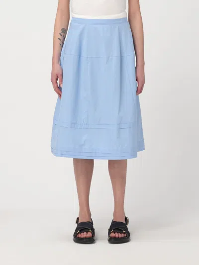 Marni Flared Midi Skirt In Blue