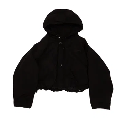 Jacquemus Cropped Parka In Black