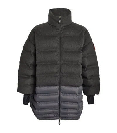 Giorgio Armani Down-padded Neve Jacket In Grey