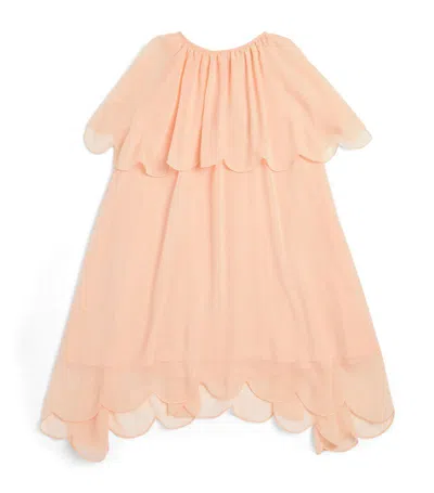 Stella Mccartney Kids Scalloped Occasion Dress (2-12 Years) In Pink