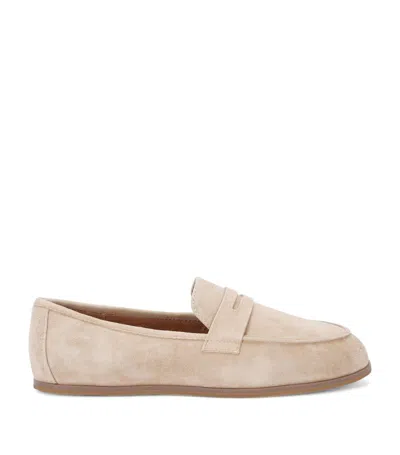 Age Of Innocence Kids' Suede Ryan Loafers In Beige