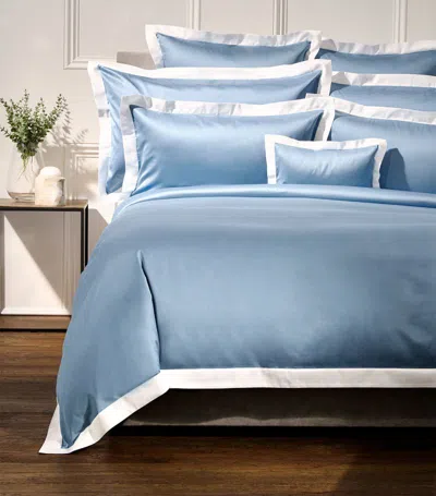 Celso De Lemos Emma Square Pillowcase (65cm X 65cm) In Blue