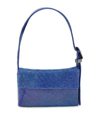 Benedetta Bruzziches Vitty La Mignon Crystal-embellished Mini Bag In Blue