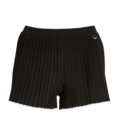Jacquemus Pleated Shorts In Black