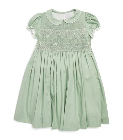 Pepa London Smocked-detail Dress (2-4 Years) In Green