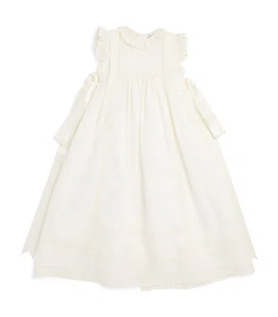Pepa London Babies'  Embroidered Christening Gown (6-12 Months) In Ivory
