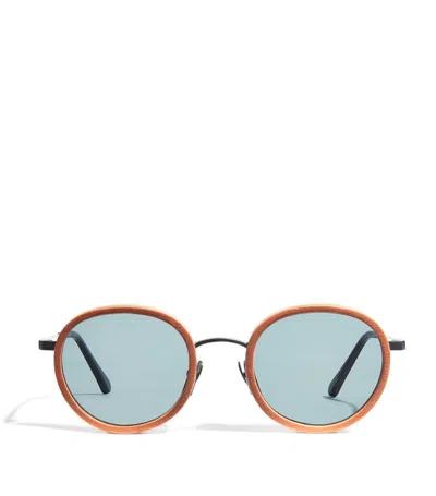 Vilebrequin Victoire Round Sunglasses In Brown