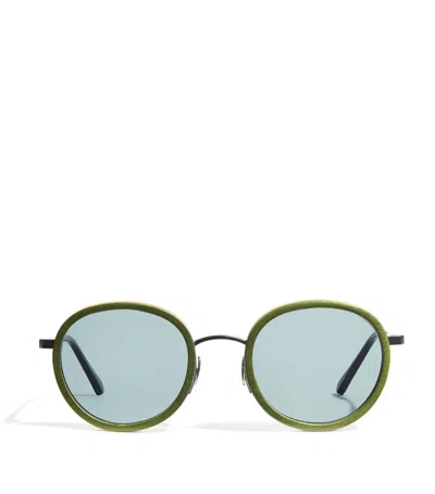 Vilebrequin Victoire Round Sunglasses In Green