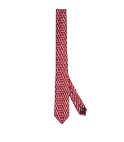 Giorgio Armani Silk Jacquard Lobster Tie In Multi