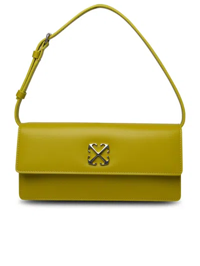 Off-white Woman Lime Leather Bag In Green