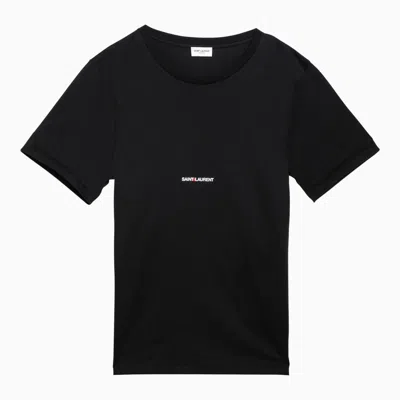 Saint Laurent Logo-print T-shirt In Black