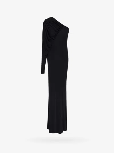 Saint Laurent Woman Dress Woman Black Long Dresses
