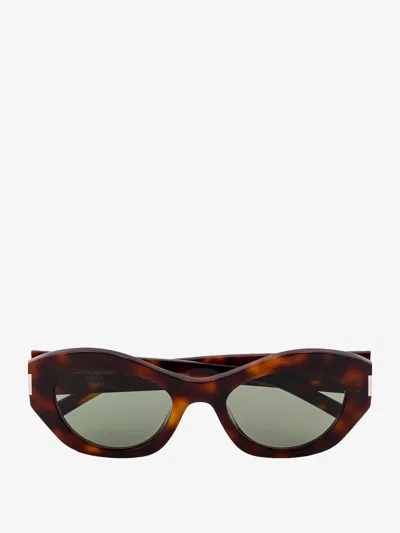 Saint Laurent Woman Sl 634 Nova Woman Brown Sunglasses