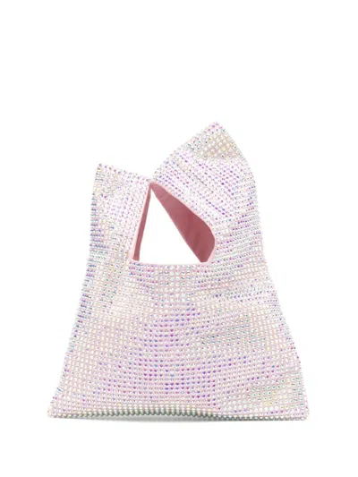 Giuseppe Di Morabito Crystal-embellished Mini Bag In Pink