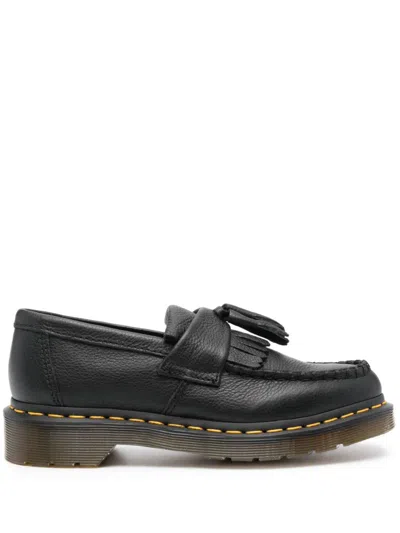 Dr. Martens' Adrian Platform Leather Loafers In Black
