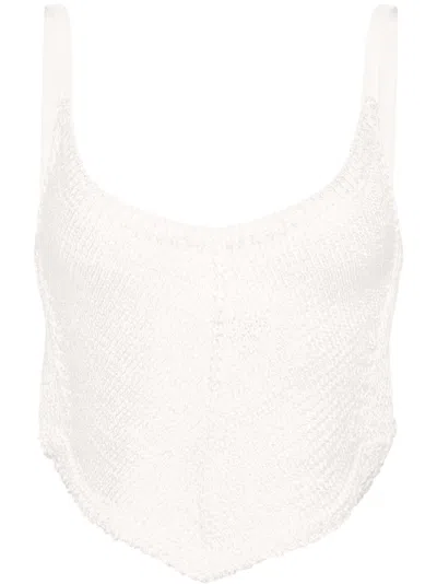 Forte Forte Forte_forte Raffia Top In White