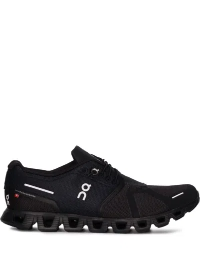 On Running Fabric Cloud 5 Sneakers In Black