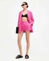 Allsaints Aleida Lightweight Tri Shorts In Pink