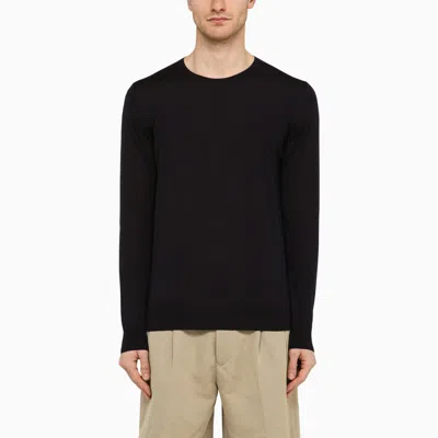 Loro Piana Total Eclipse Virgin Wool Crew-neck Jumper In Black