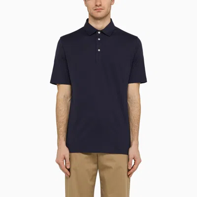 Brunello Cucinelli | Blue Short-sleeved Polo Shirt
