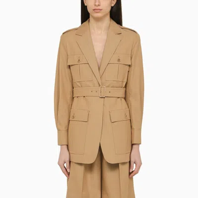 Max Mara Pacos Jacket In Beige