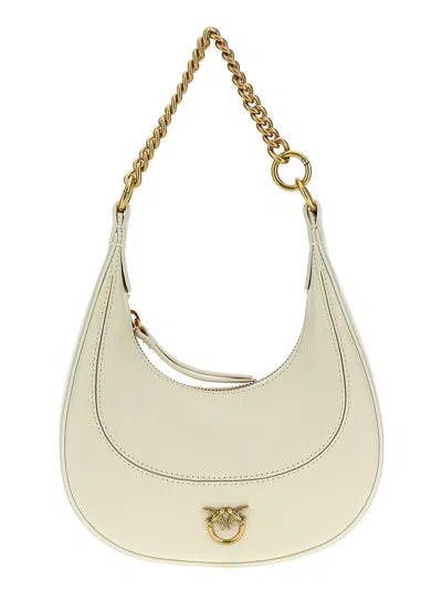 Pinko 'classic Brioche Bag Hobo' Shoulder Bag In White