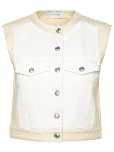 Sportmax Salita Top In White