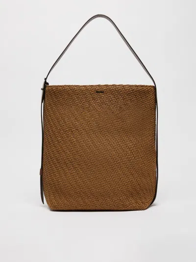 Max Mara Archetipo Shoulder Bag In Brown